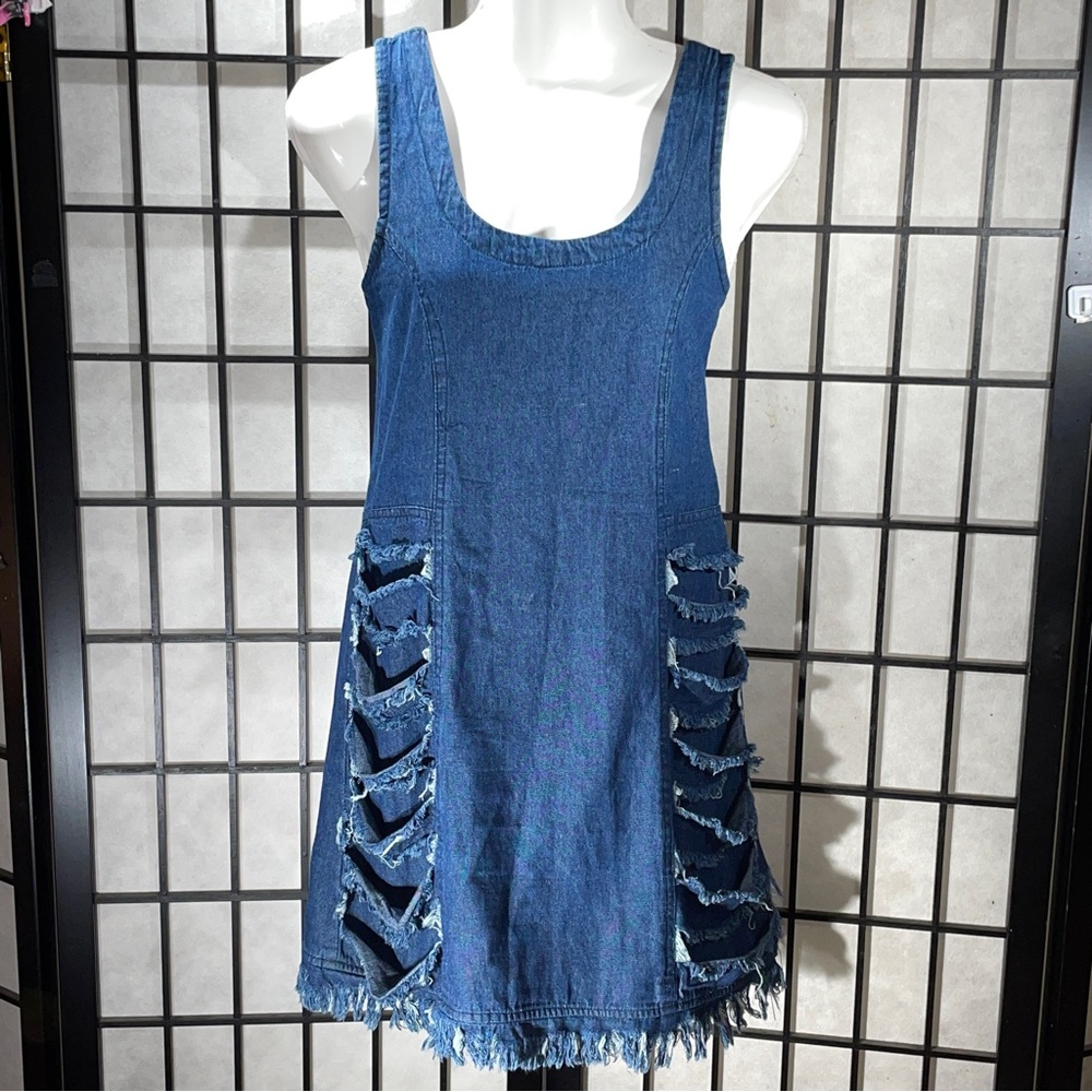 Bella Moda, ladies, denim dress size medium